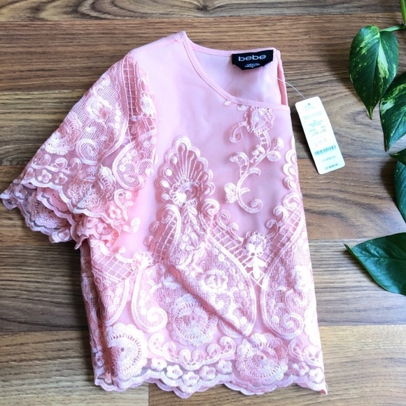 Bebe peach crop top - Picture 2 of 4